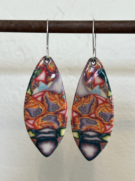 Colored Clay Earrings